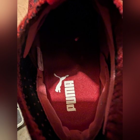 Puma Vigor Evoknit FS Red/Black Sneakers Men's Size 8.5 MSRP $64.95 - Picture 8 of 9